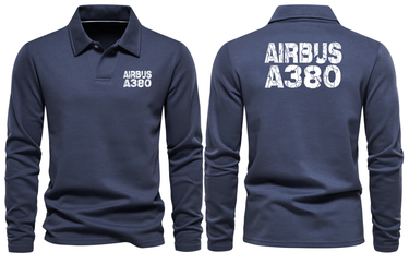 AIRBUS A380 LONG SLEEVE POLO